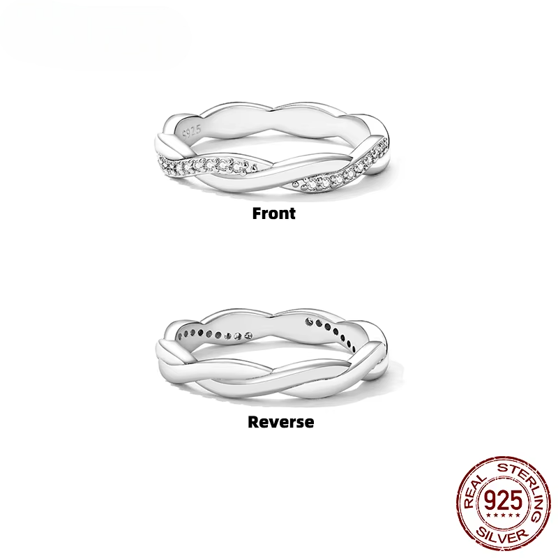 Twisted Rope Silver Ring
