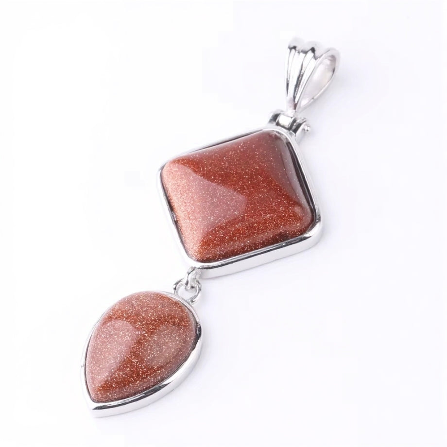 Natural Stone Crystal Pendant