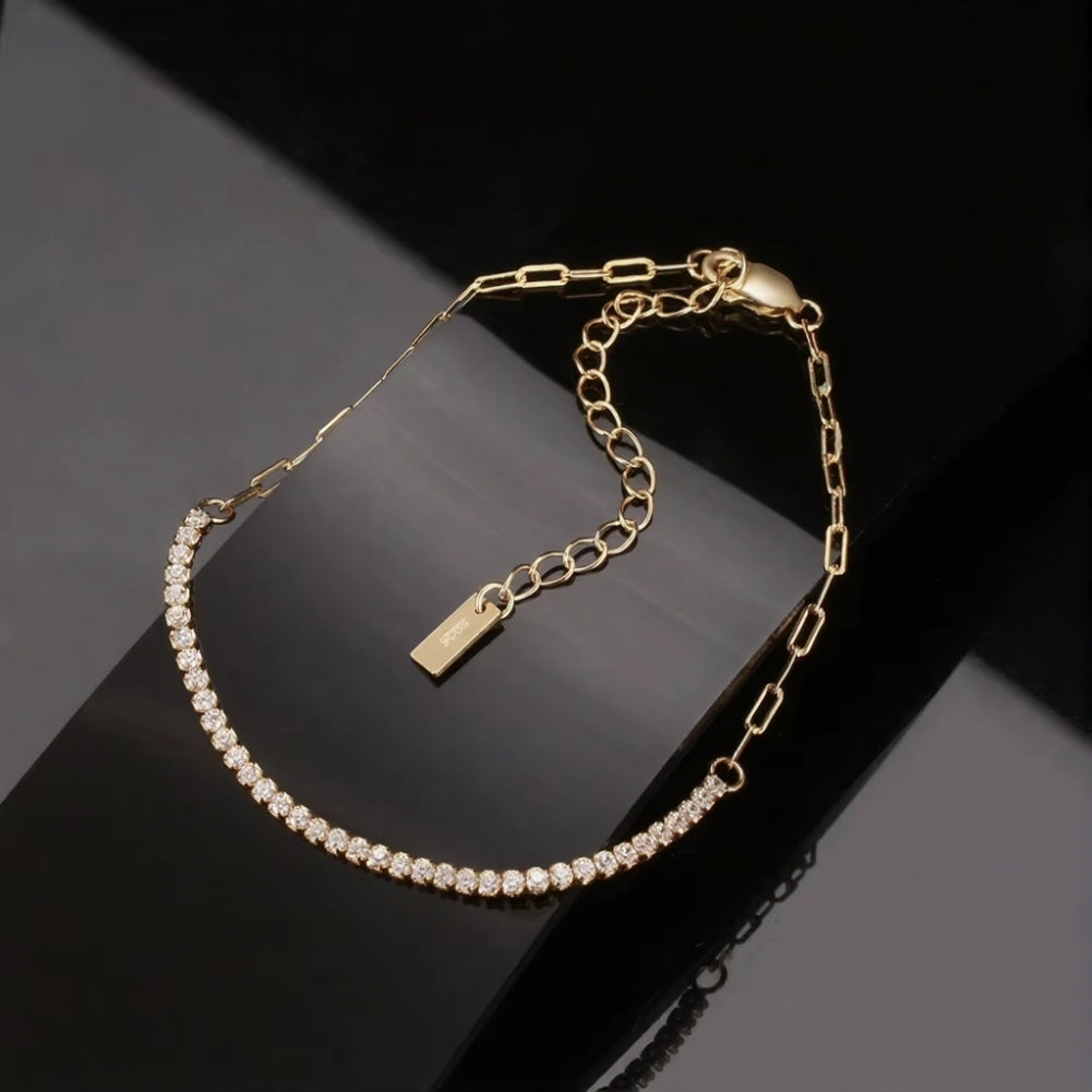 14K Gold Paperclip Bracelet