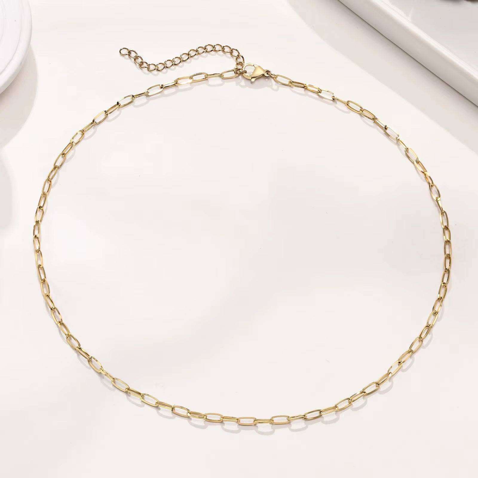 Rose Gold Paperclip Necklace