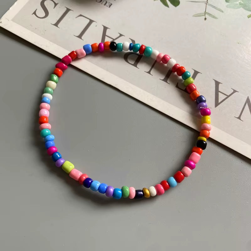 Summer Bohemian Seed Bead Anklet