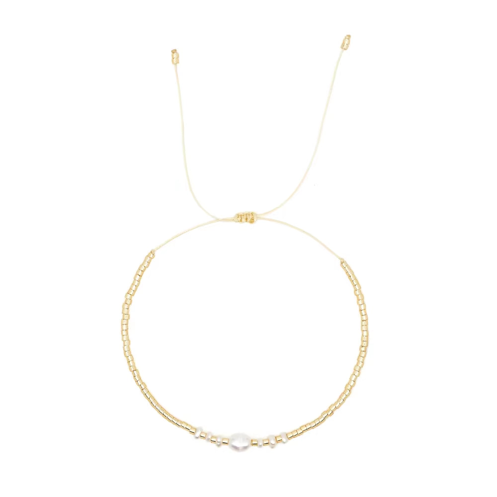 Evil Eye Pearl Bracelet