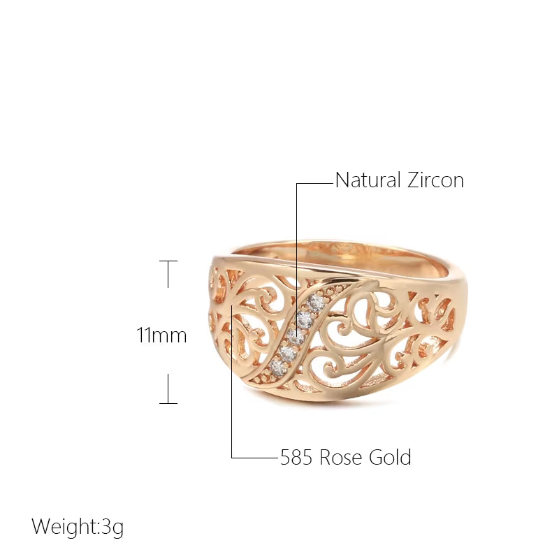 Rose Gold Flower Ring