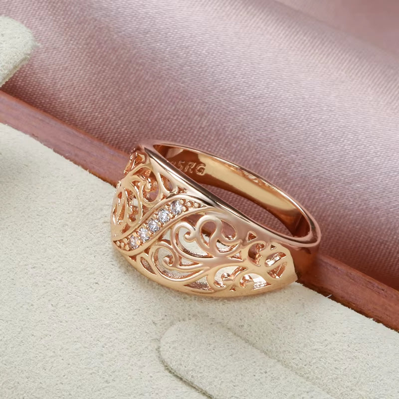 Rose Gold Flower Ring