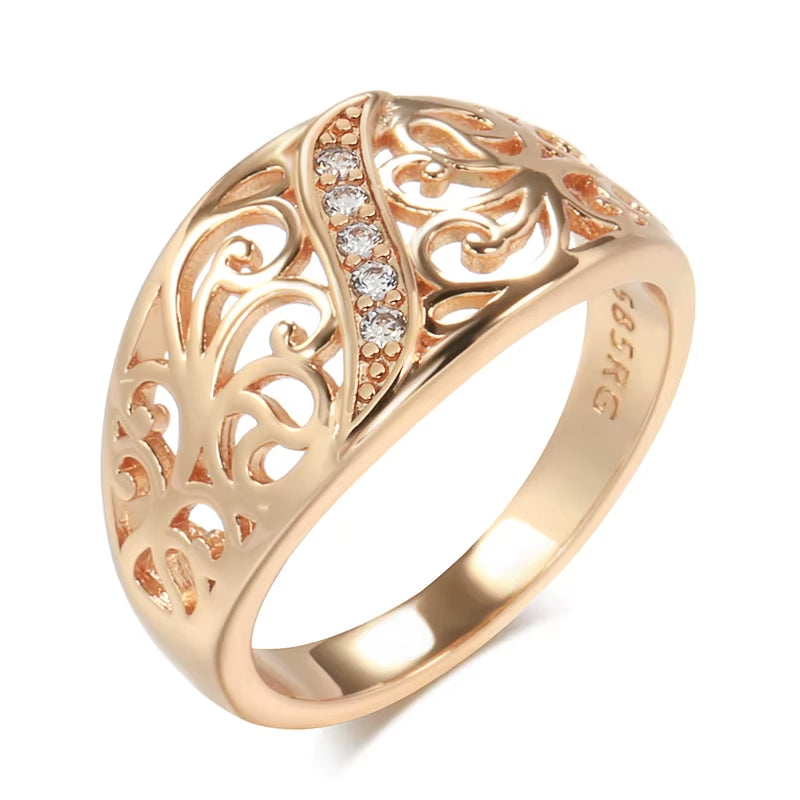 Rose Gold Flower Ring