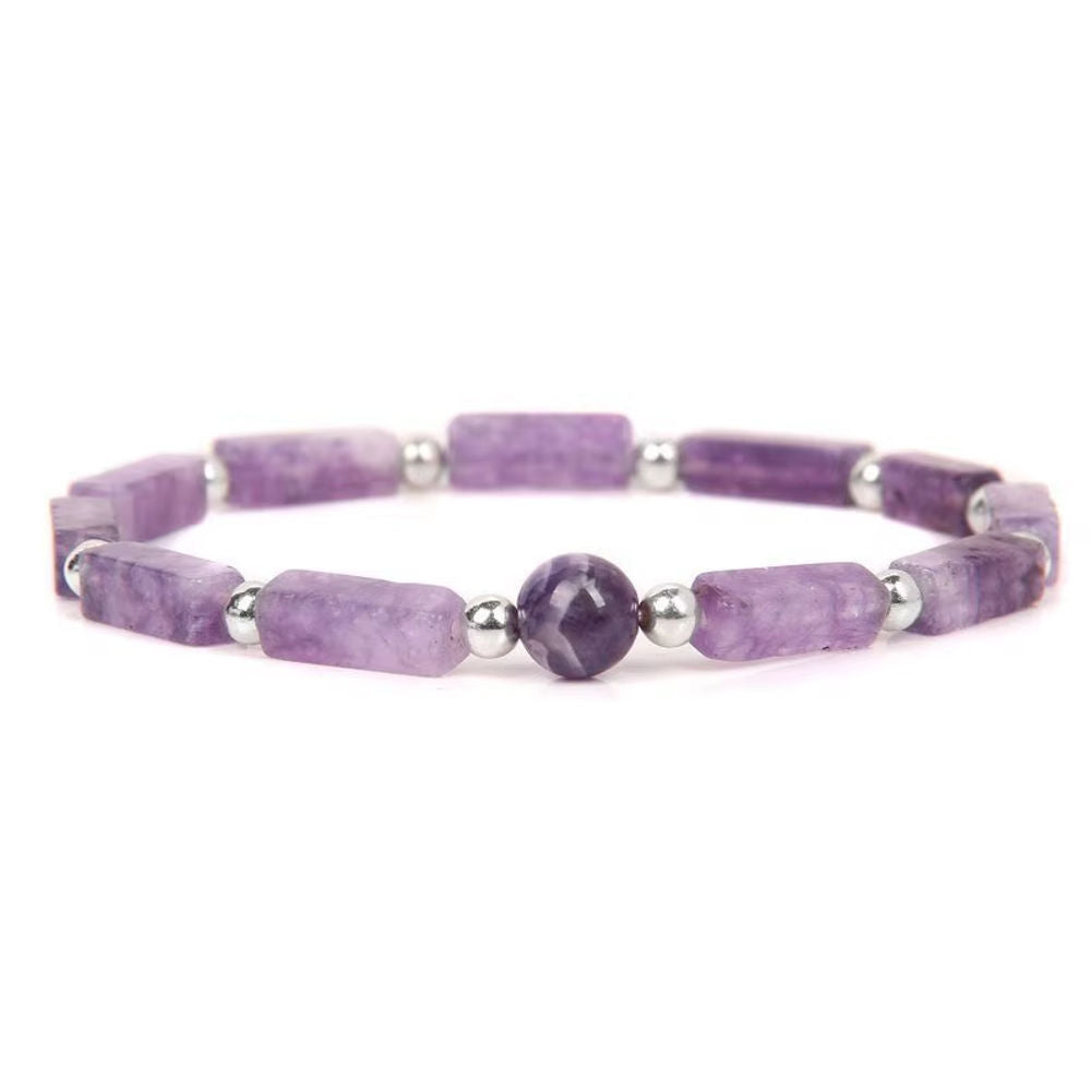 Amethyst Healing Stone Bracelet Set
