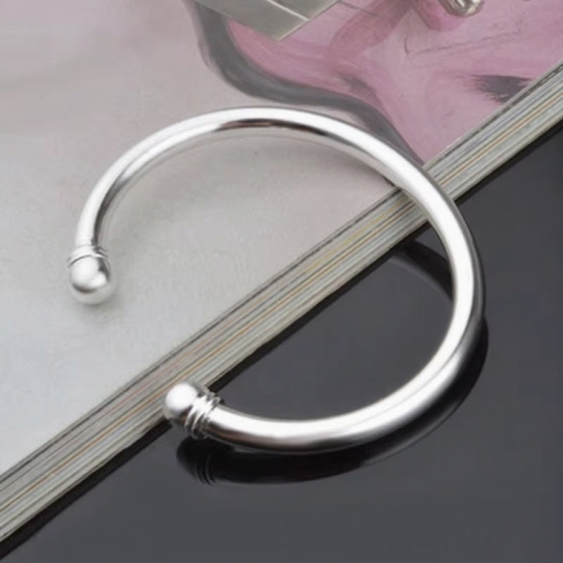 Silver Double Bead Bracelet