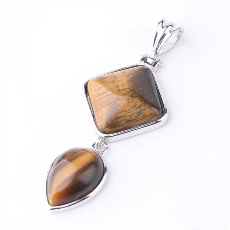 Natural Stone Crystal Pendant
