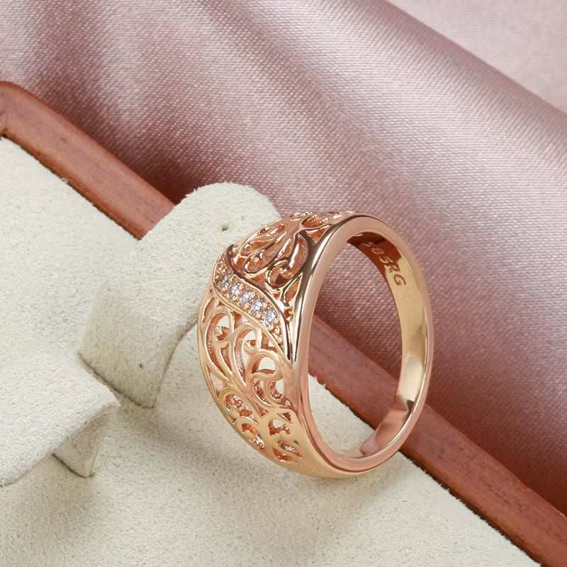 Rose Gold Flower Ring