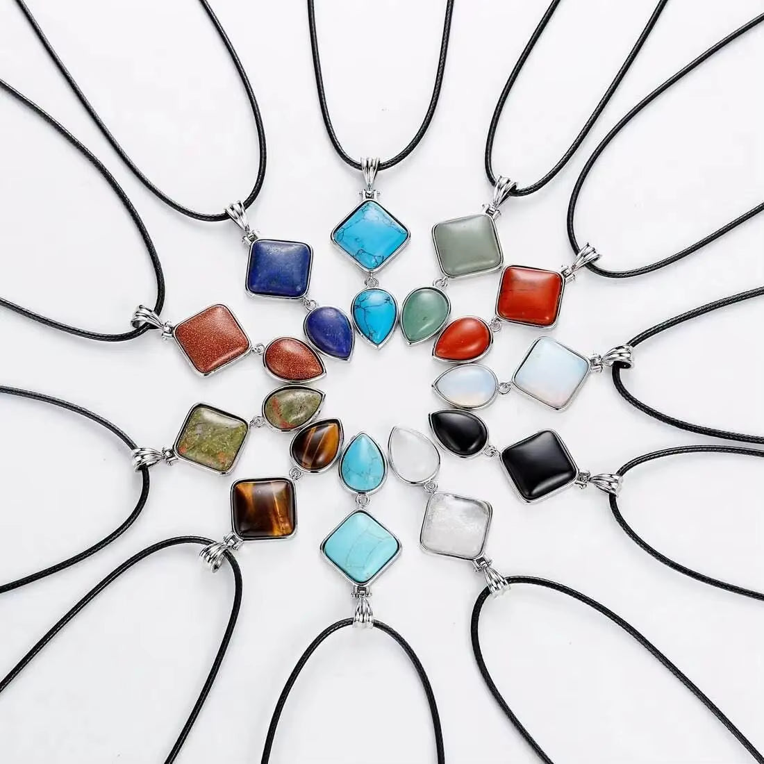 Natural Stone Crystal Pendant 