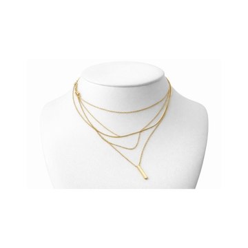 Layered Bar Pendant Necklace