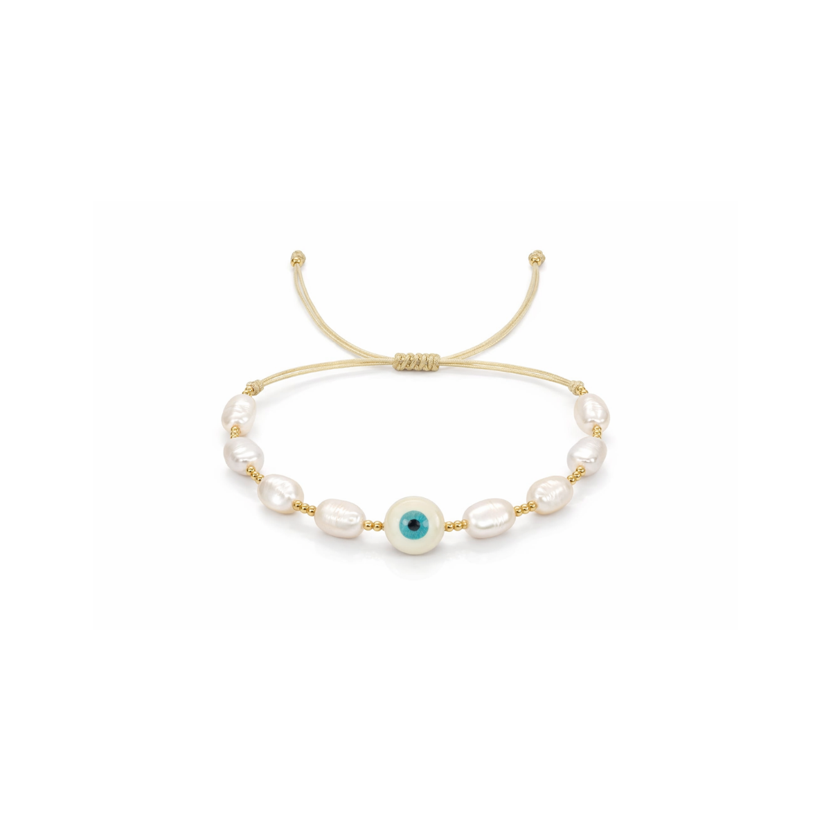 Evil Eye Pearl Bracelet
