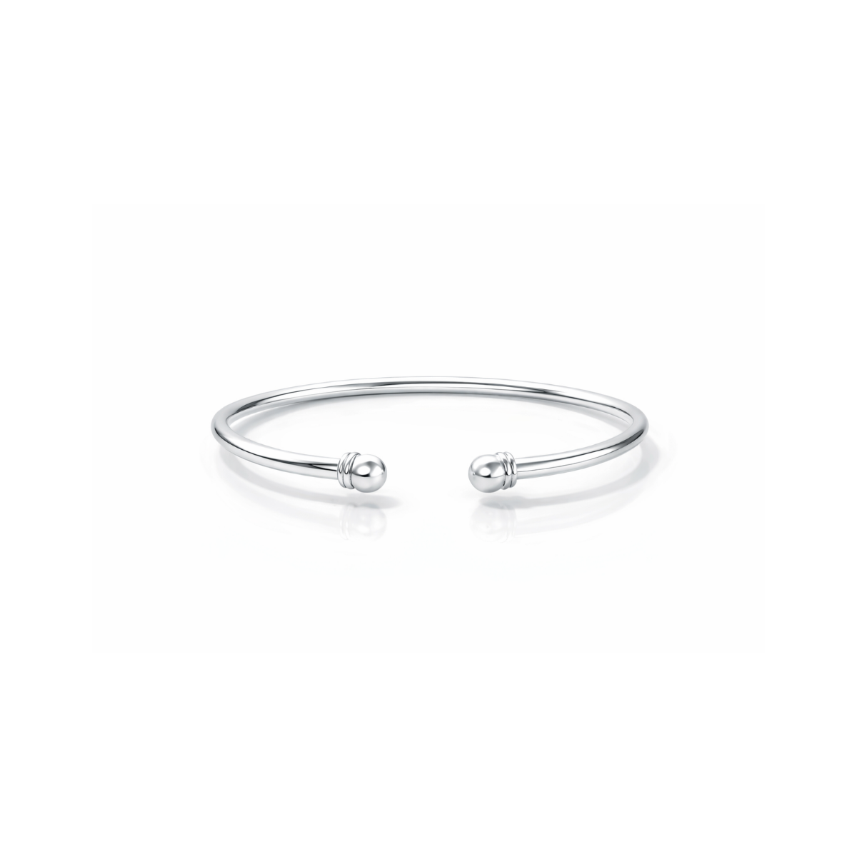Silver Double Bead Bracelet