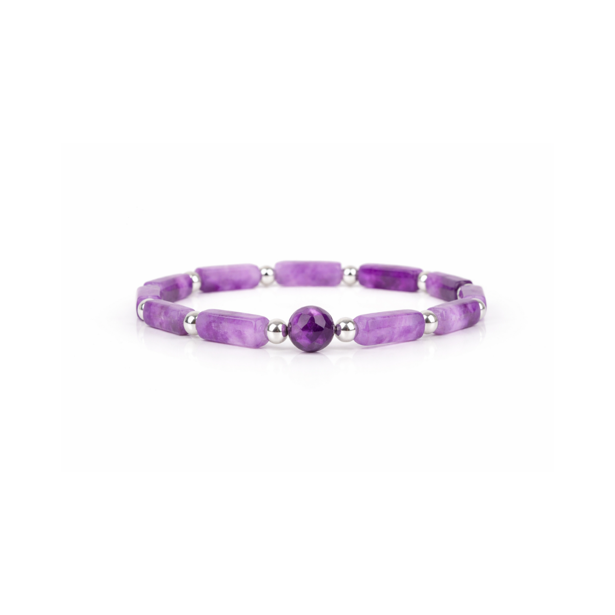 Amethyst Healing Stone Bracelet Set