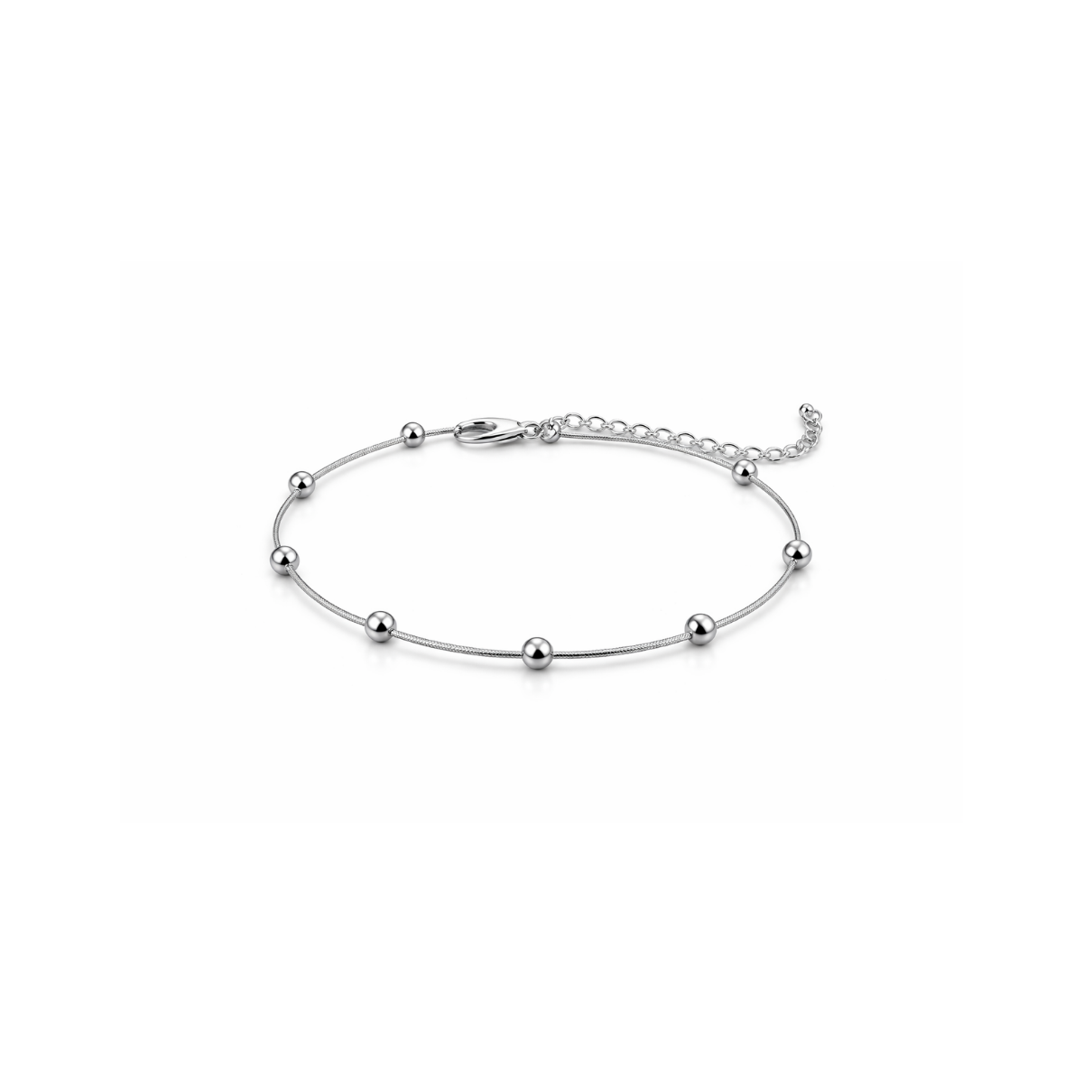 Silver Lucky Bead Bracelet