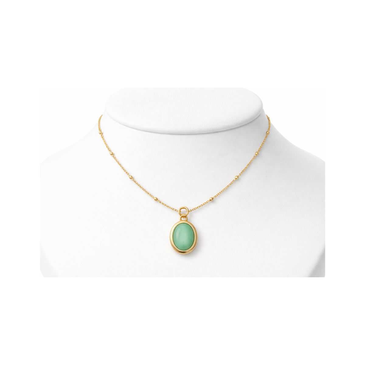 Opal Stone Gold Necklace