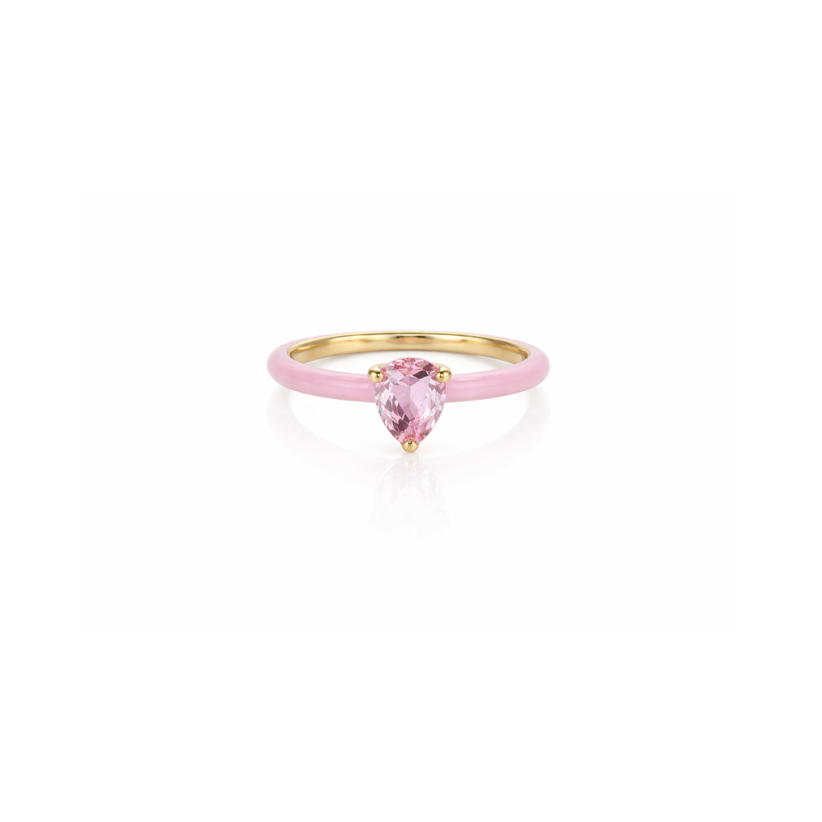 Pastel Enamel Tear Drop Ring