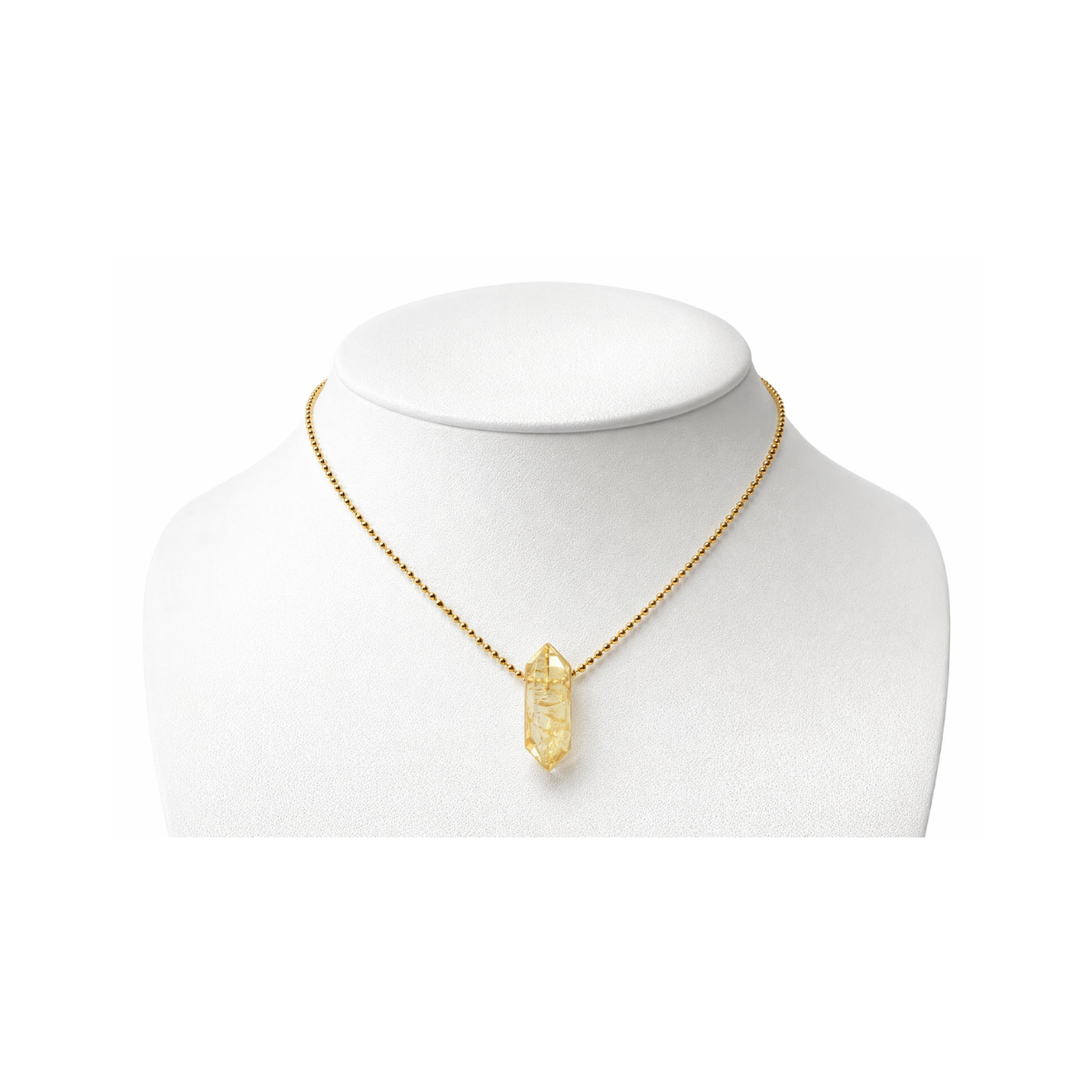 Hexagonal Crystal Stone Necklace