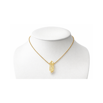 Hexagonal Crystal Stone Necklace