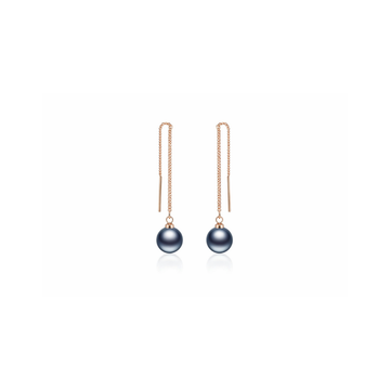 Rose Gold Drop Threader Earrings