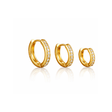 Stainless Steel Hoop Earrings Set