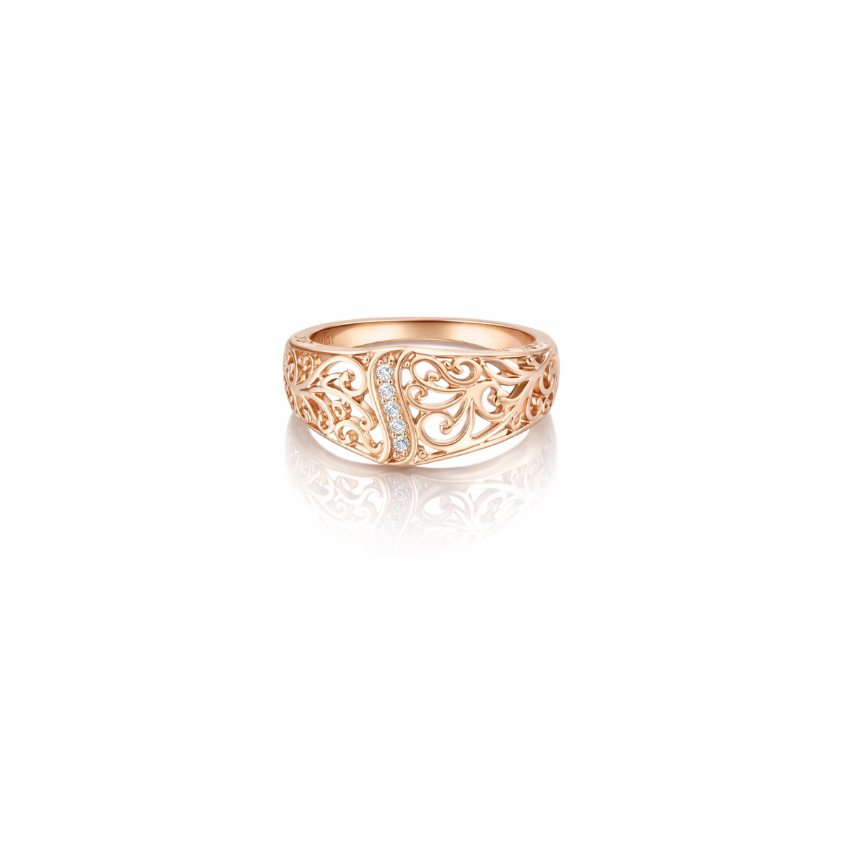 Rose Gold Flower Ring