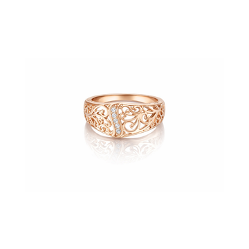Rose Gold Flower Ring