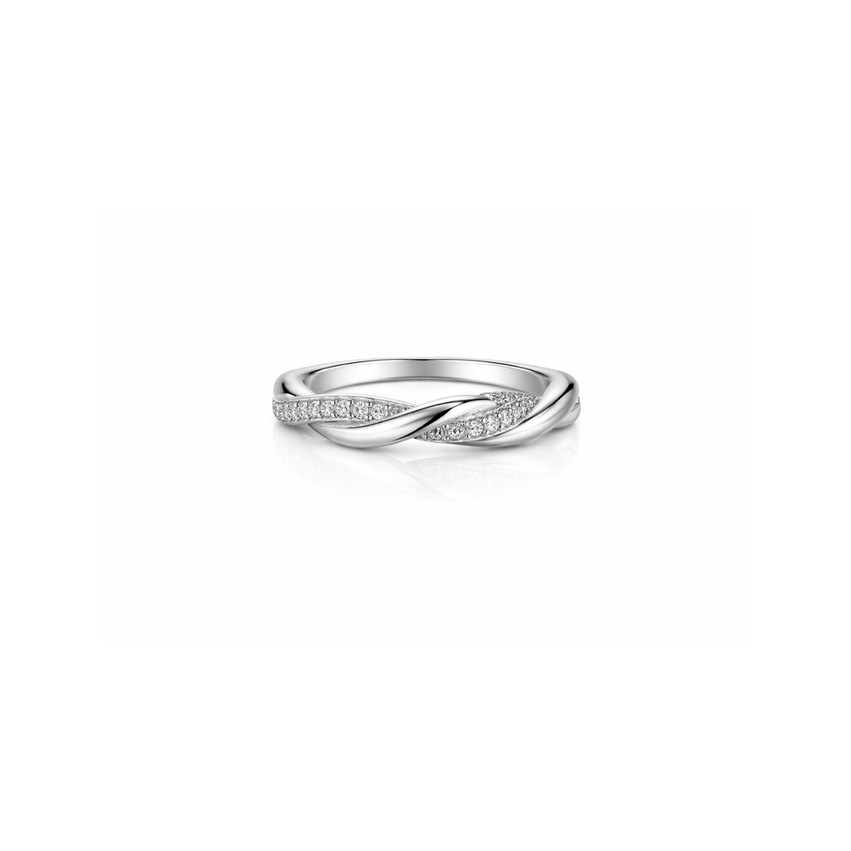 Twisted Rope Silver Ring