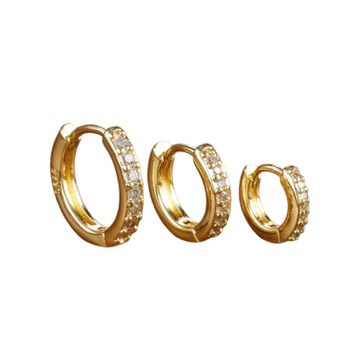 Stainless Steel Hoop Earrings Set