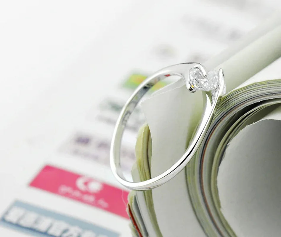 Adjustable Silver Open Ring