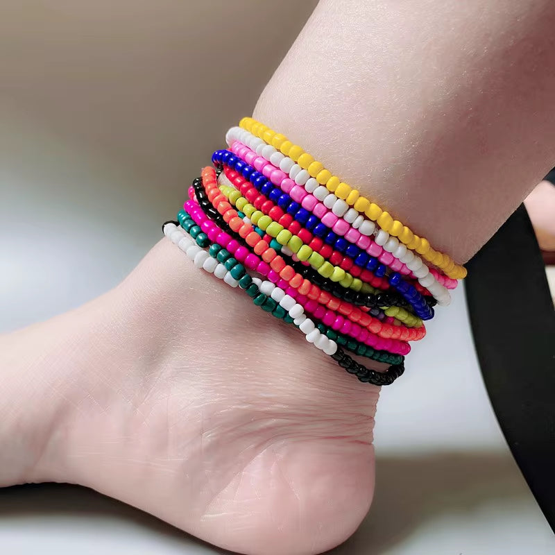 Summer Bohemian Seed Bead Anklet