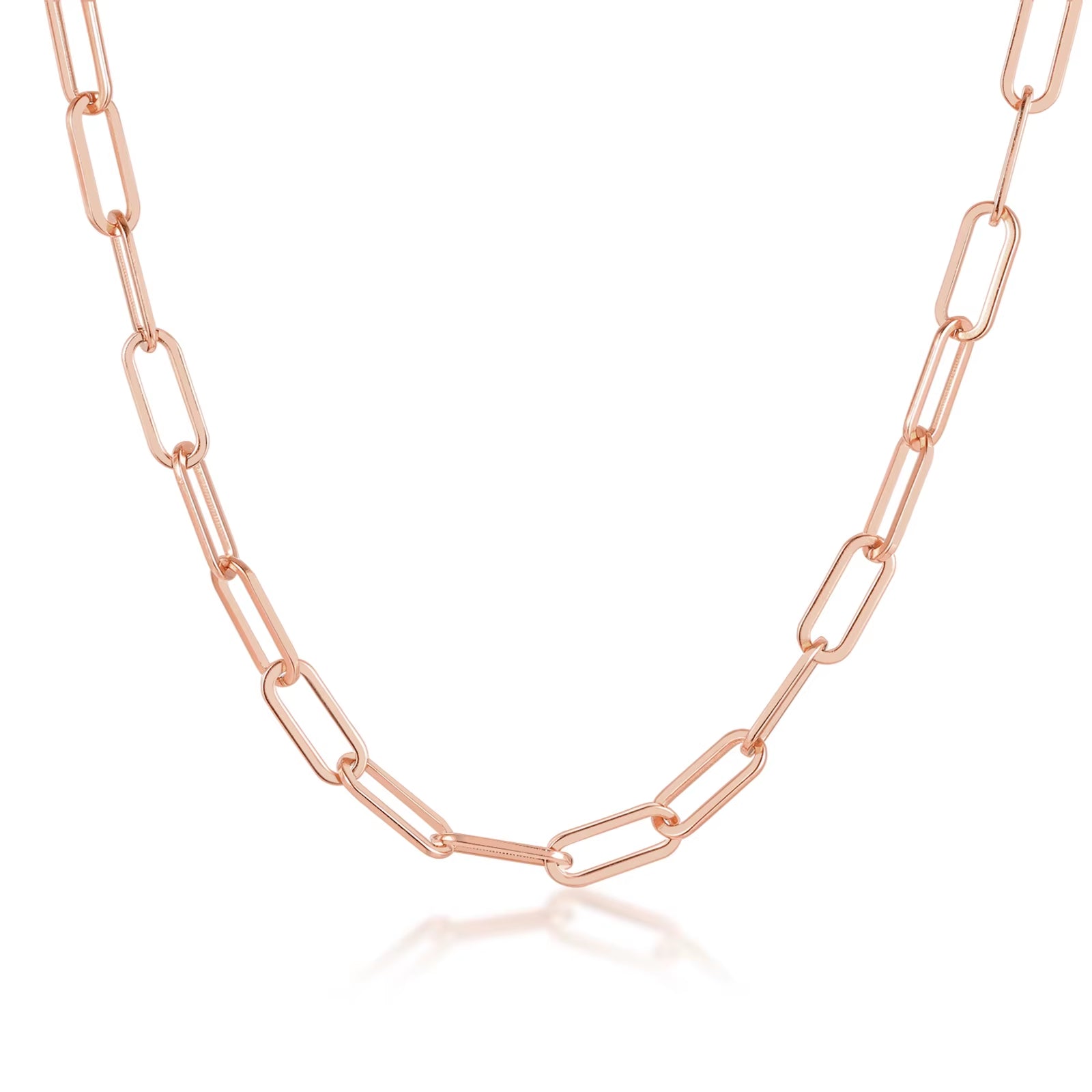 Rose Gold Paperclip Necklace
