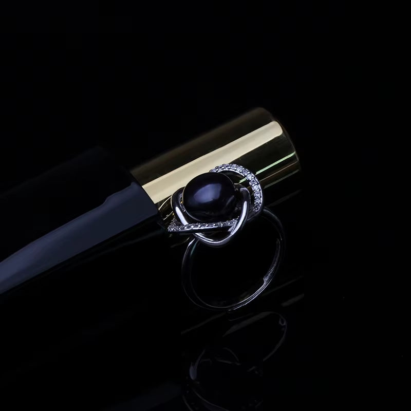 Real Pearl Silver Ring