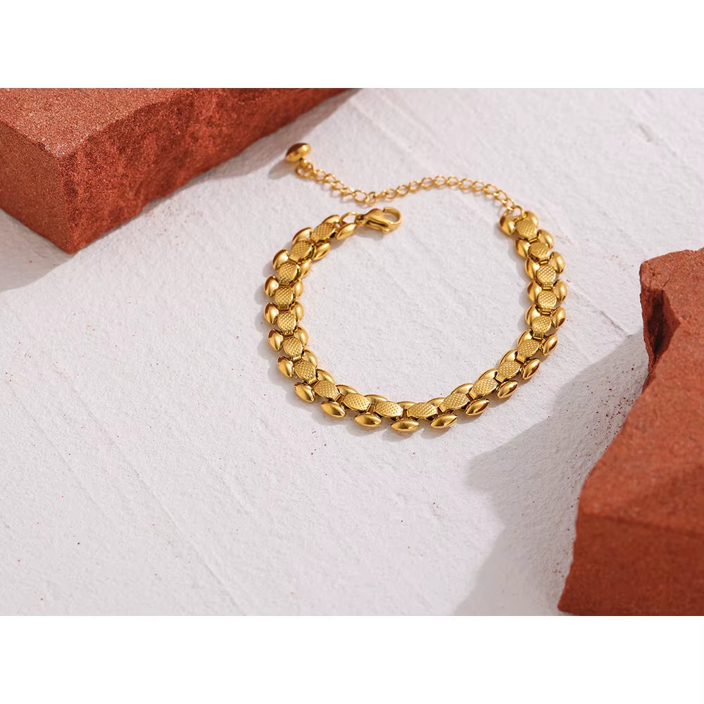 18K Gold Stainless Steel Bracelet