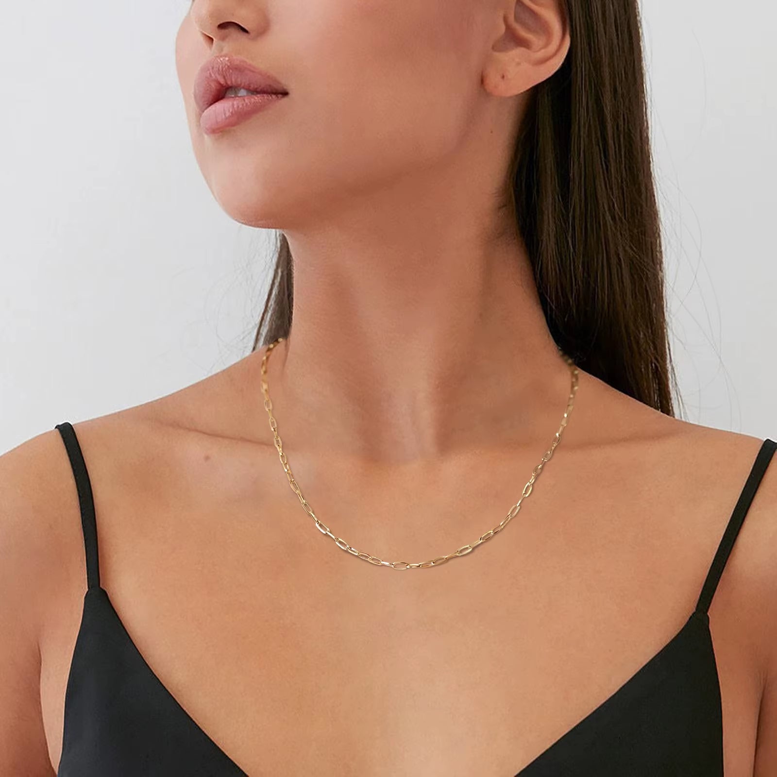 Rose Gold Paperclip Necklace