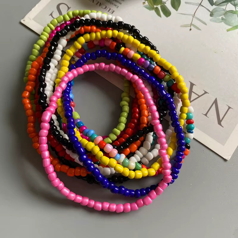 Summer Bohemian Seed Bead Anklet