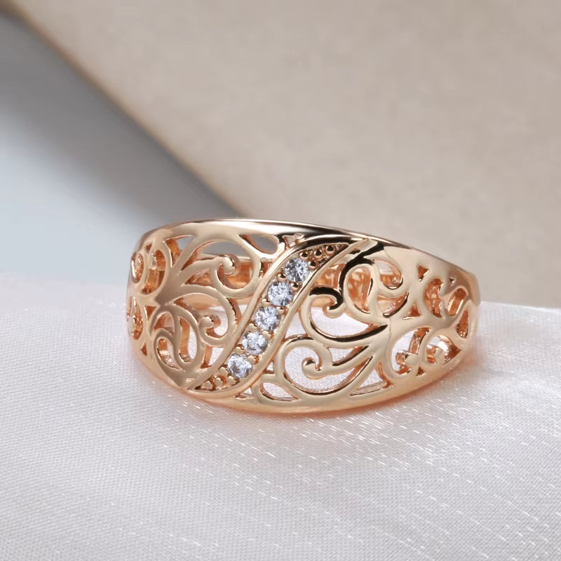Rose Gold Flower Ring