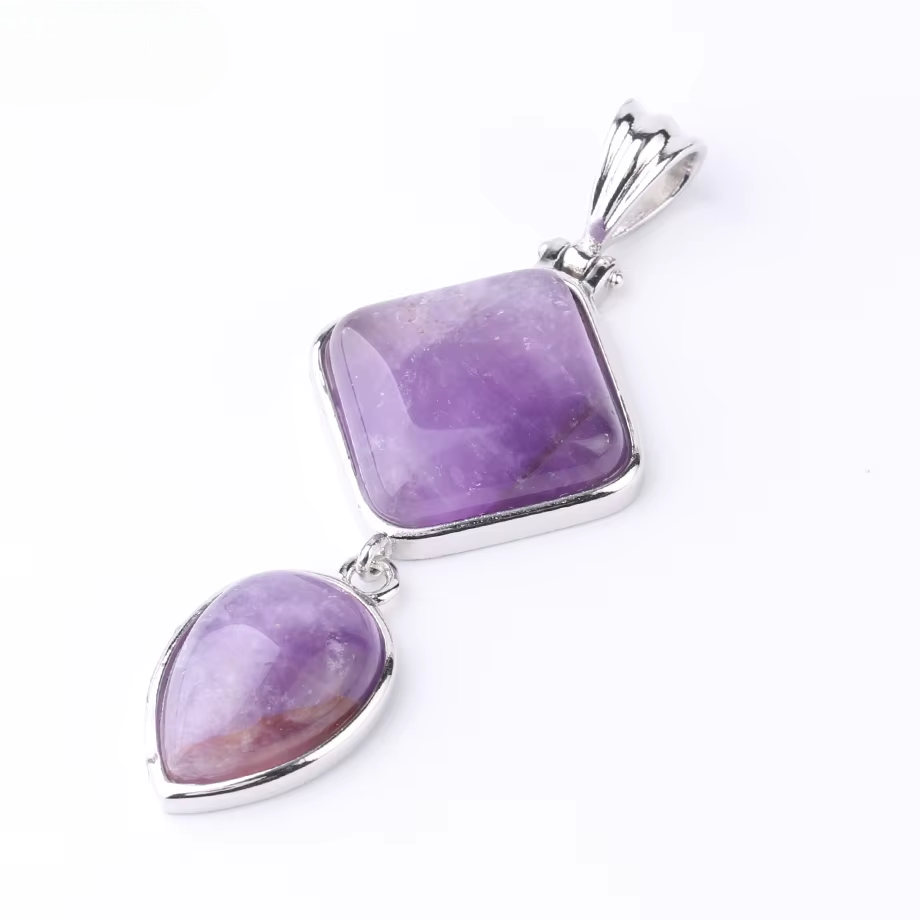 Natural Stone Crystal Pendant