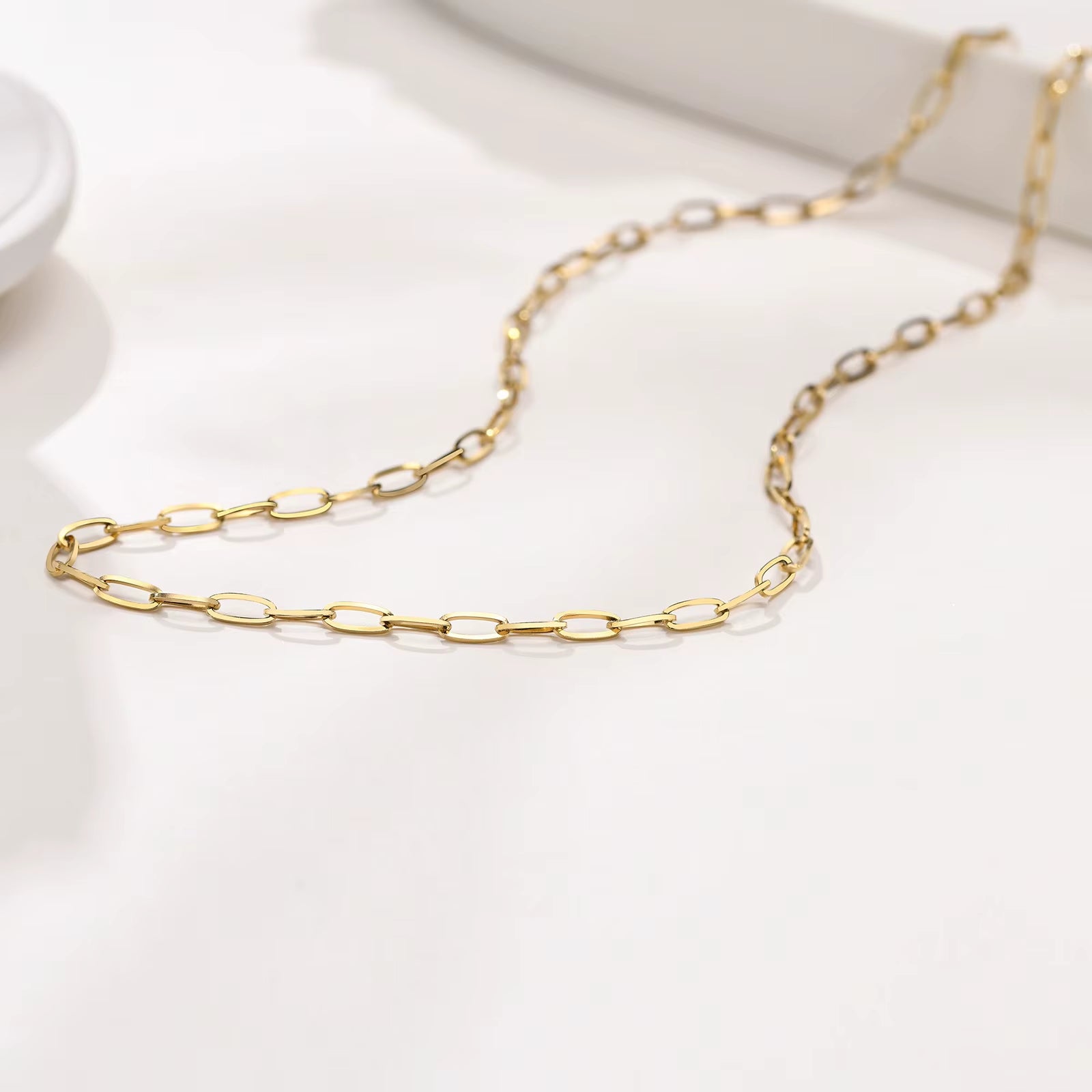 Rose Gold Paperclip Necklace