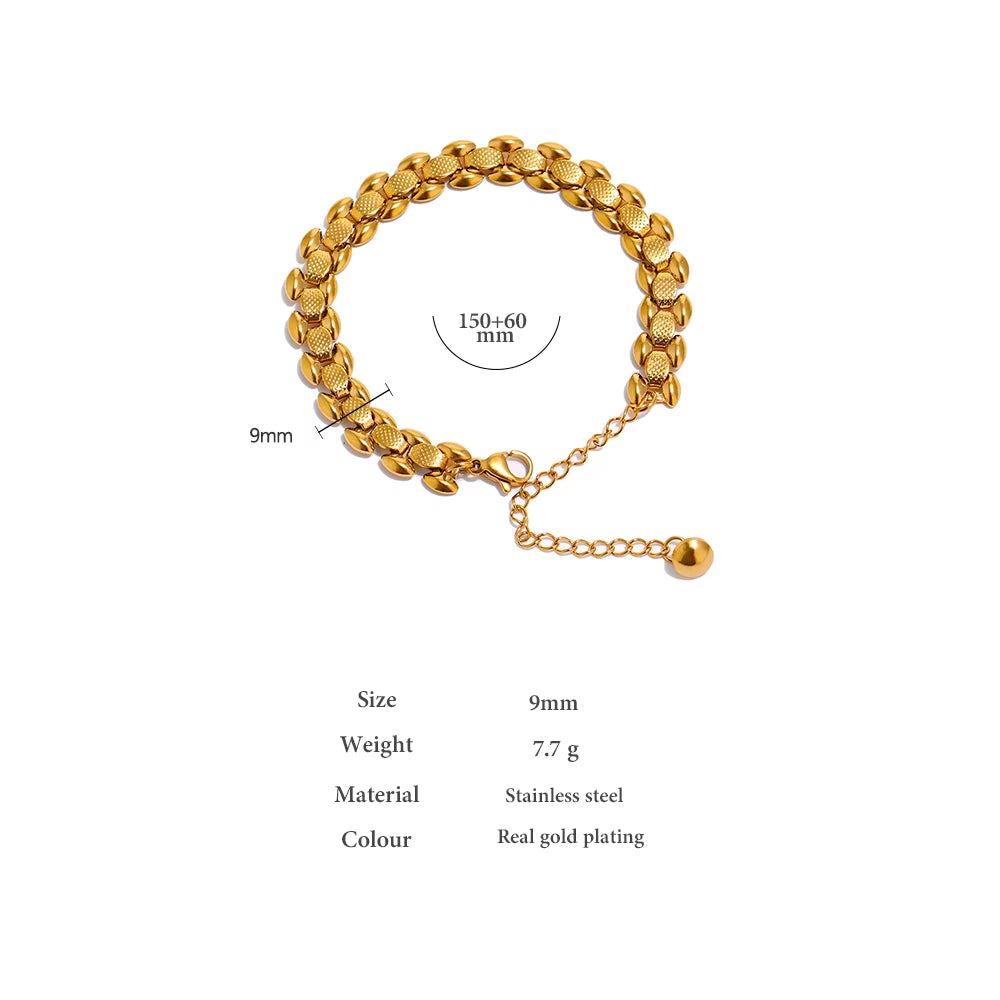 18K Gold Stainless Steel Bracelet