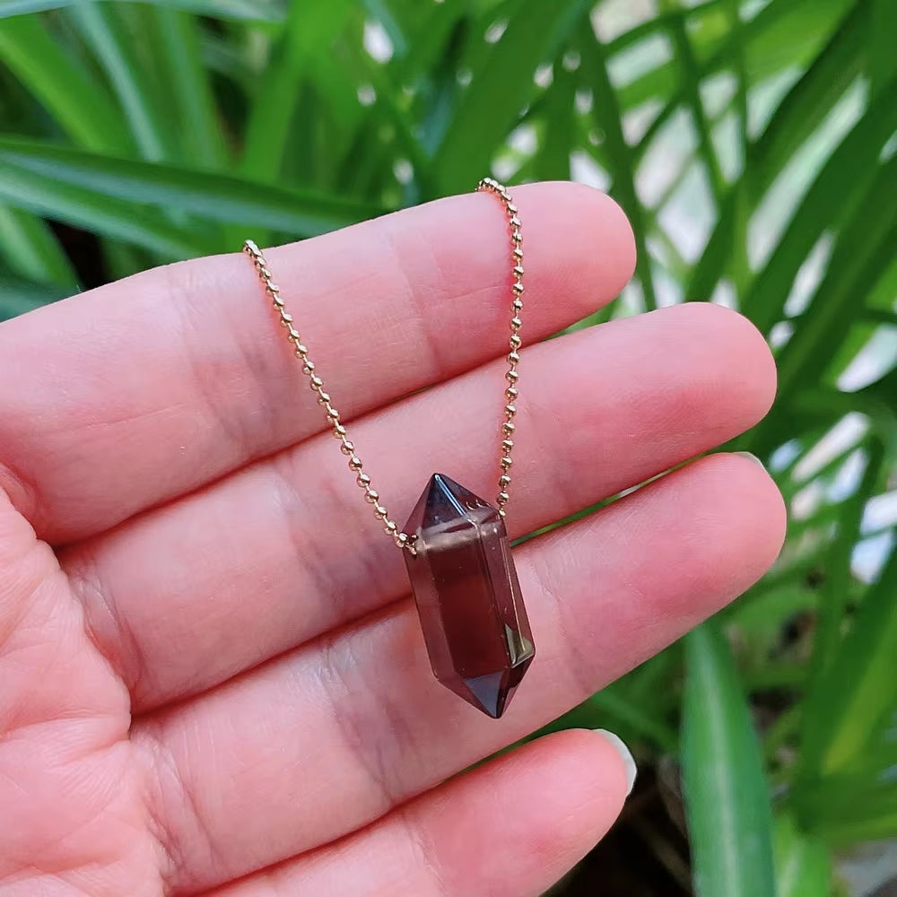 Hexagonal Crystal Stone Necklace